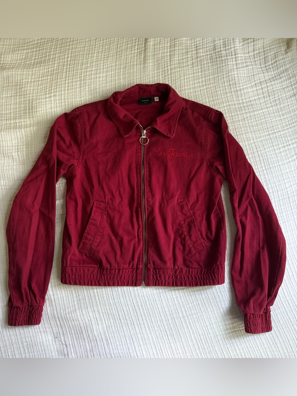 Lee Women's Red Zip-Up Jacket